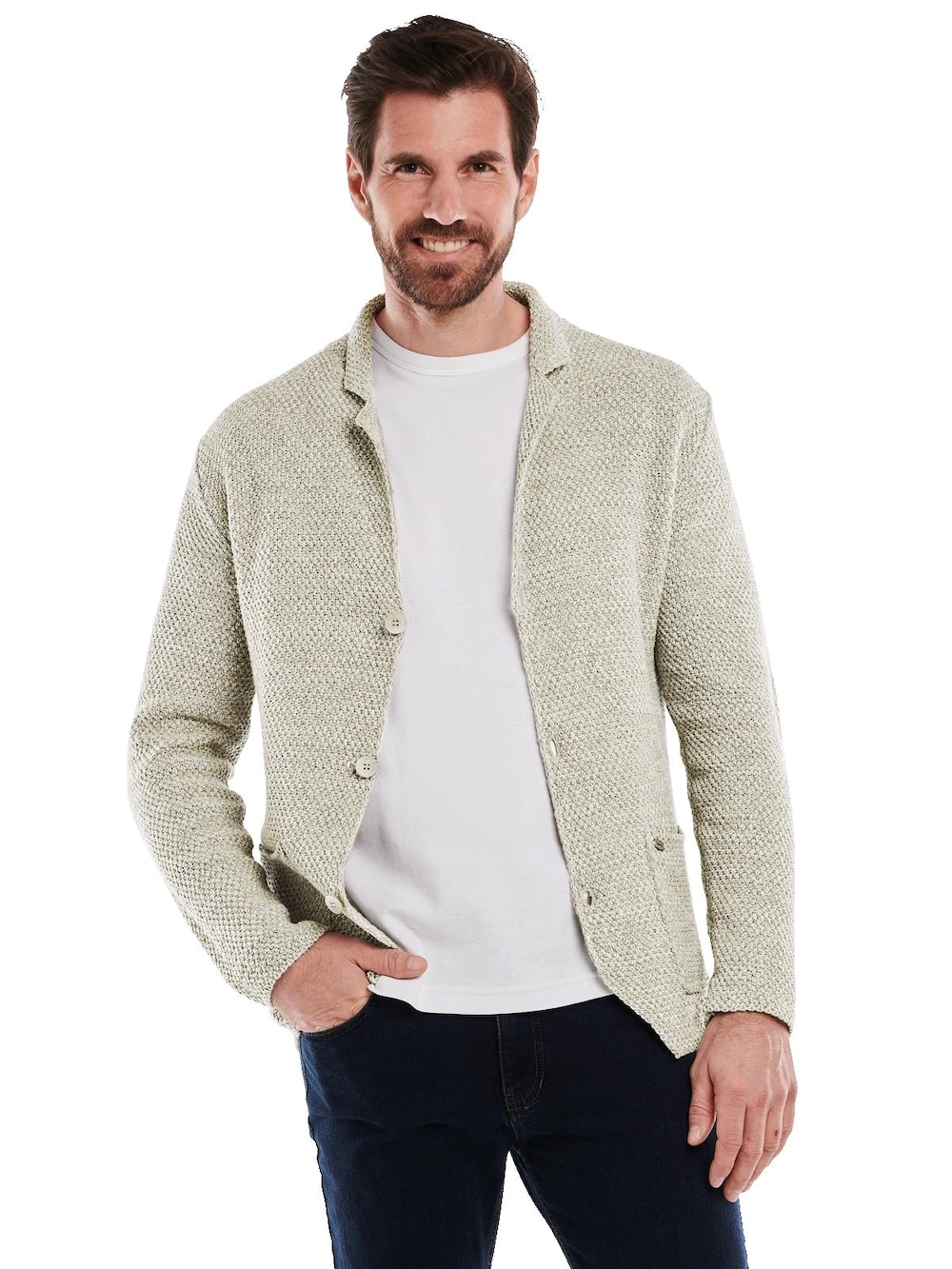 Strick-Sakko slim fit