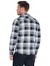 Herren Kariertes Overshirt mit Teddyfütterung , Marineblau