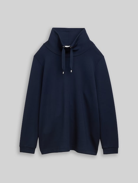 Scuba Sweatshirt mit Stehkragen