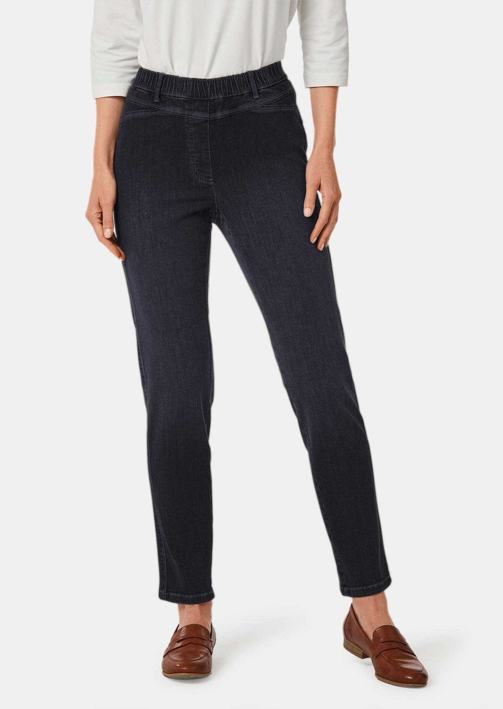 Super elastische Jeans Louisa mit figurstreckenden Nähten
