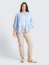 Bluse mit Leinenanteil