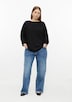 Viskosemix Pullover mit Fledermausärmeln