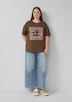 Baumwollshirt mit Frontprint