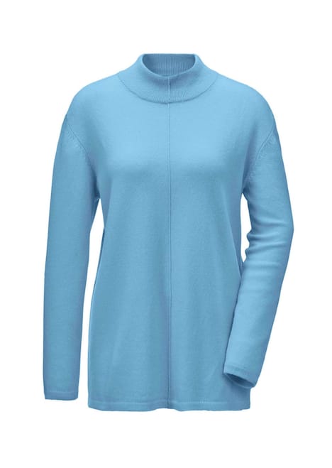 Weicher Kaschmirpullover mit Kragen