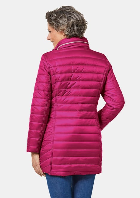 GOLDNER Gewatteerd jack Flatteus, licht, lang gewatteerd jack