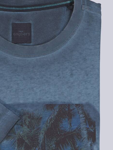 engbers Herren T-Shirt uni , Saphirblau