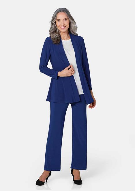 Leichte Shirtjacke lila mit Stretch