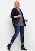 Strickjacke Langarm Uni Ohne Kragen