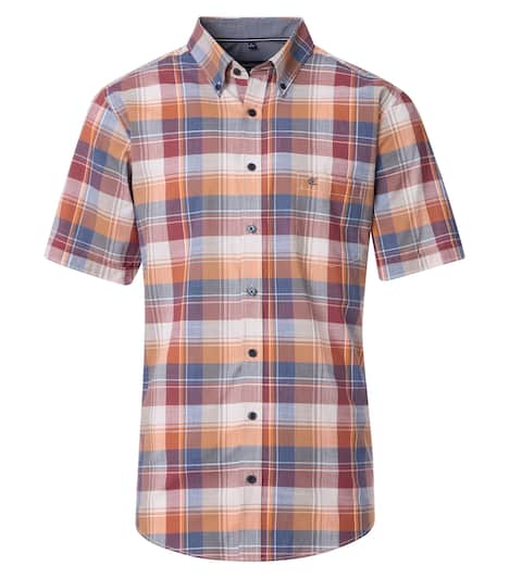 Freizeithemd Kurzarm kariert Casual Fit