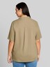 Loose Fit Bluse mit Leinenanteil
