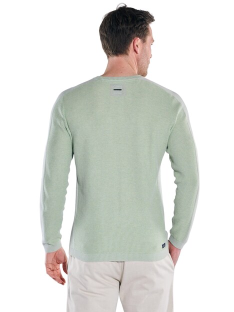 Herren Pullover Rundhals , Hellgruen