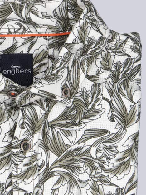 engbers Herren Hemd kurzarm , Oliv