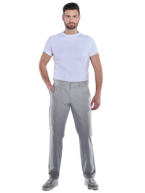 Herren Chino regular , Hellgrau