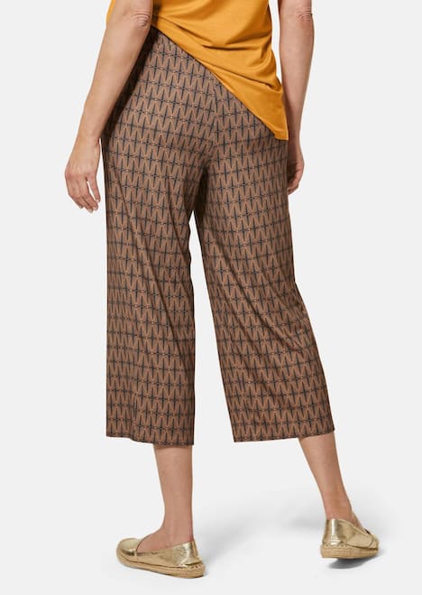 Aantrekkelijke gedessineerde, soepelvallende broek VERA