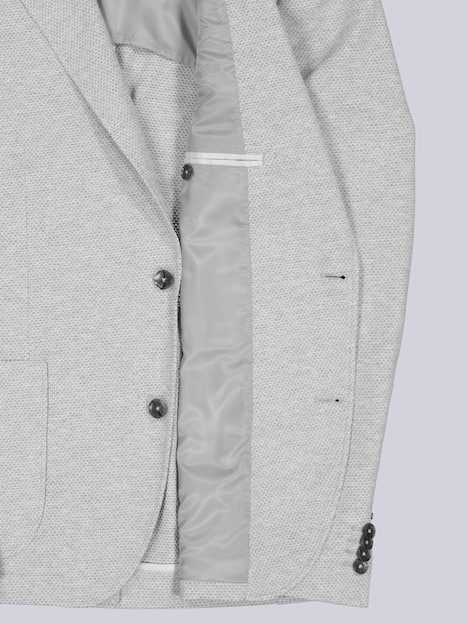 engbers Herren Freizeit-Sakko strukturiert , Silbergrau