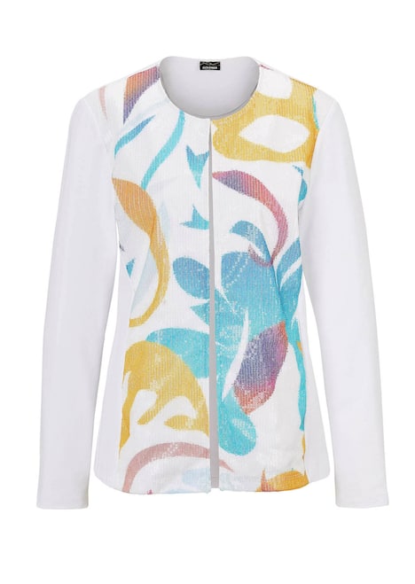 Jerseyjacke mit Pailletten