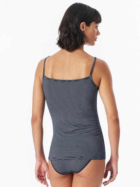 Schiesser Damen Spaghettitop 2-Pack Modal Essentials - blau