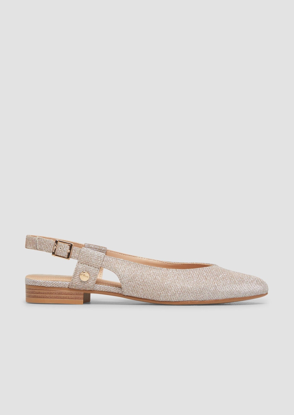 Slingback-Ballerinas mit Dornschließe