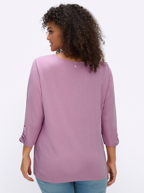 3/4-Arm-Shirt 3/4-Arm-Shirt mit dekorativen Raffungen 3/4-Arm keine Angabe
