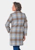 Kurzgröße - Karo-Wollmantel