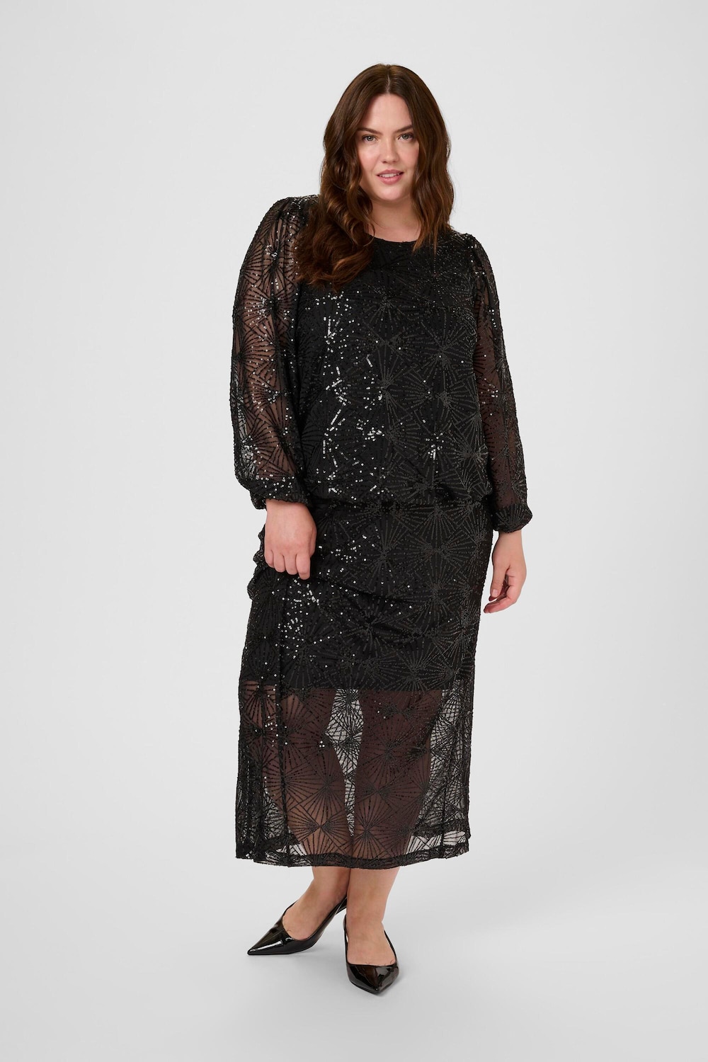Langarm-Bluse Regular fit