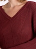 Strickkleid Strickkleid mit Rautenstrickmuster Langarm keine Angabe