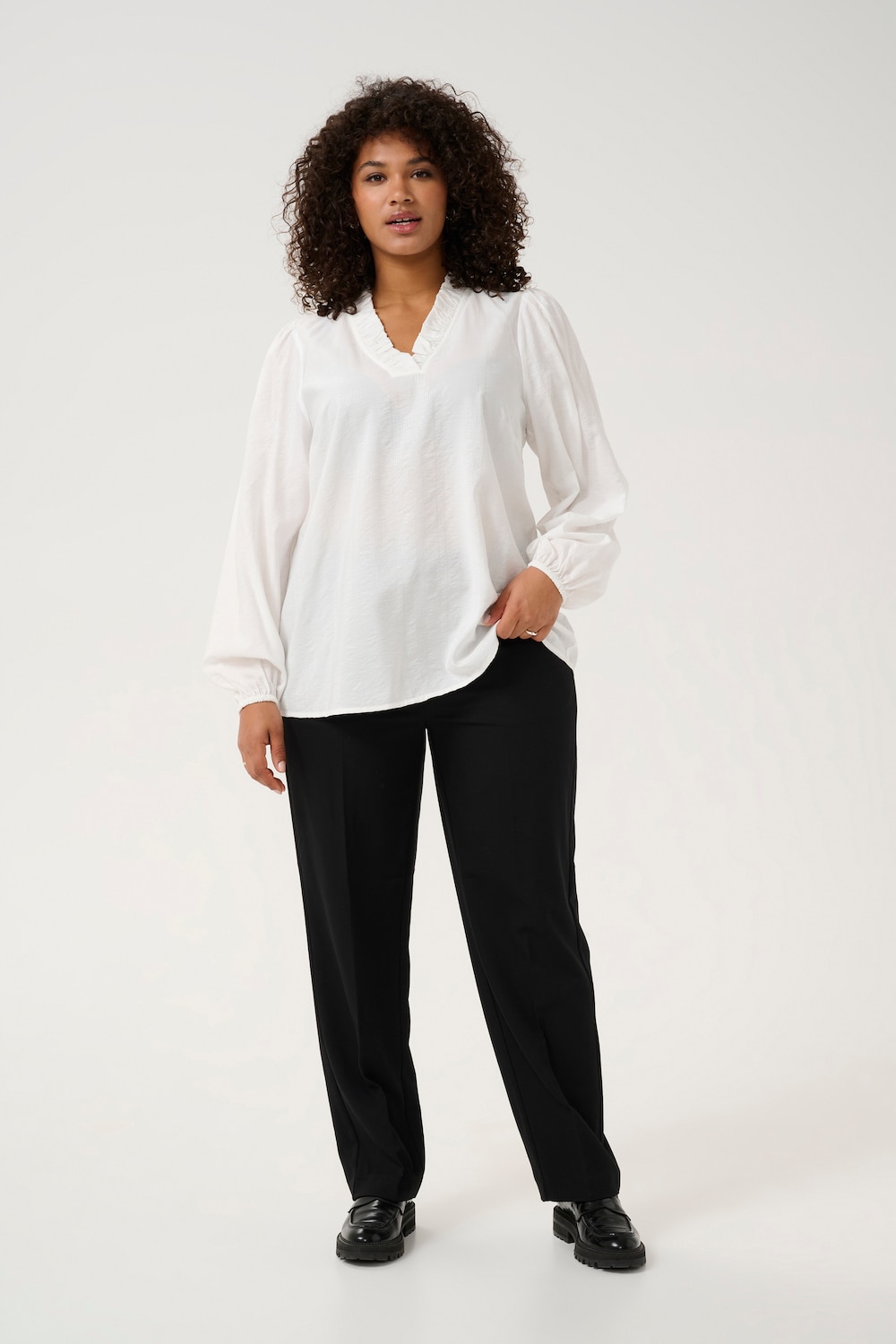 Langarm-Bluse Regular fit