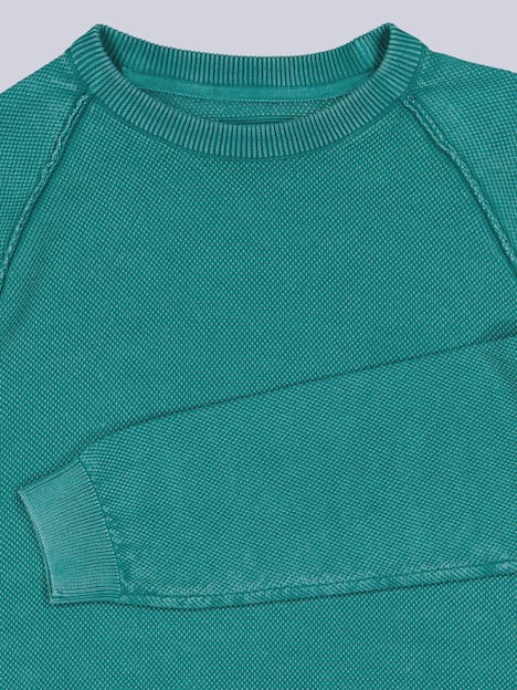 engbers Herren Pullover strukturiert , Tuerkis