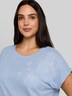 T-Shirt mit Leinenanteil
