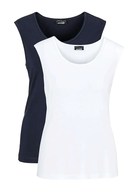 Doppelpack aus weichem Viskose-Jersey