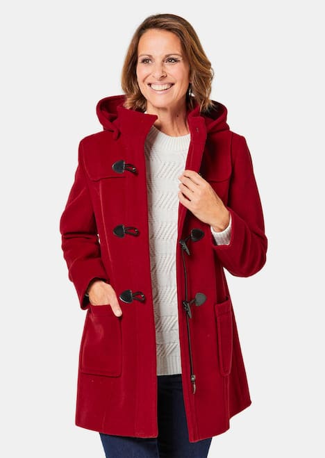 Woll-Dufflecoat Woll-Dufflecoat mit Kaschmirwolle