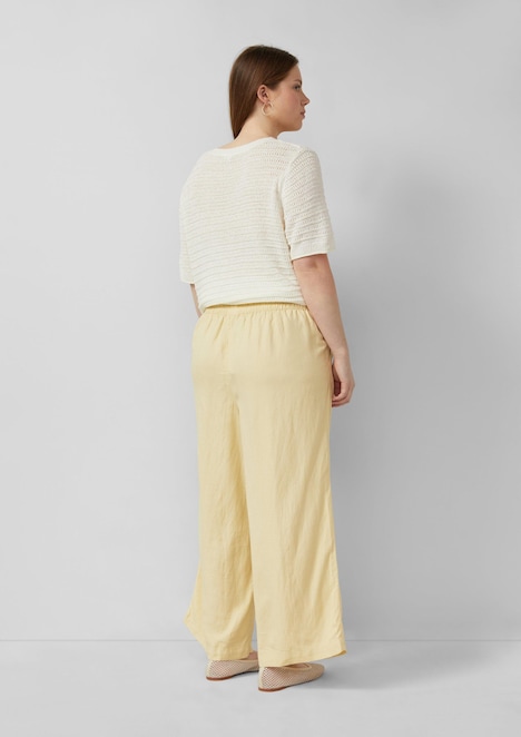 Culotte aus Leinemix