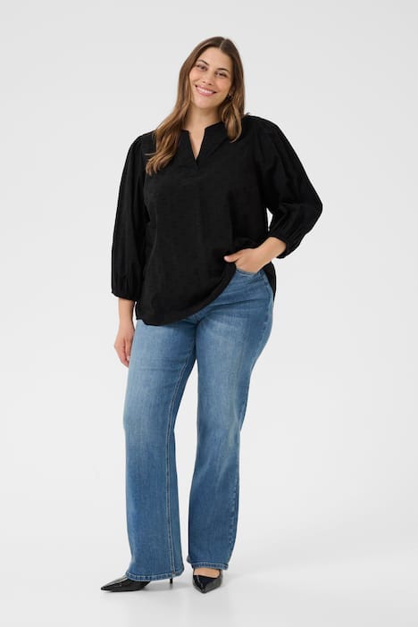 Langarm-Bluse Regular fit