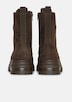 Stiefel in Leder-Optik mit Schnürung
