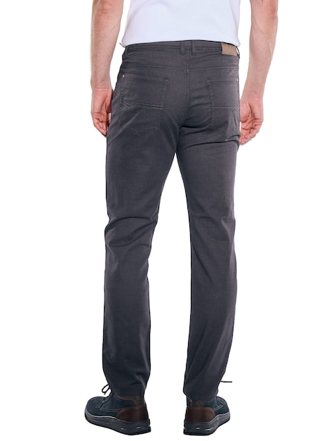 Herren Hose straight , Anthrazit