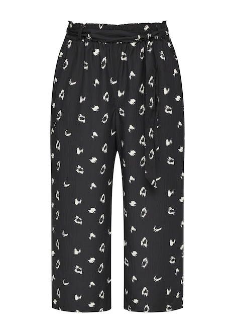 Kurze Schlupfhose mit Bindeband und Elastikbund