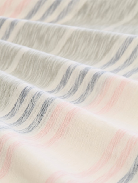 T-Shirt mit Inside-Out Streifenmuster