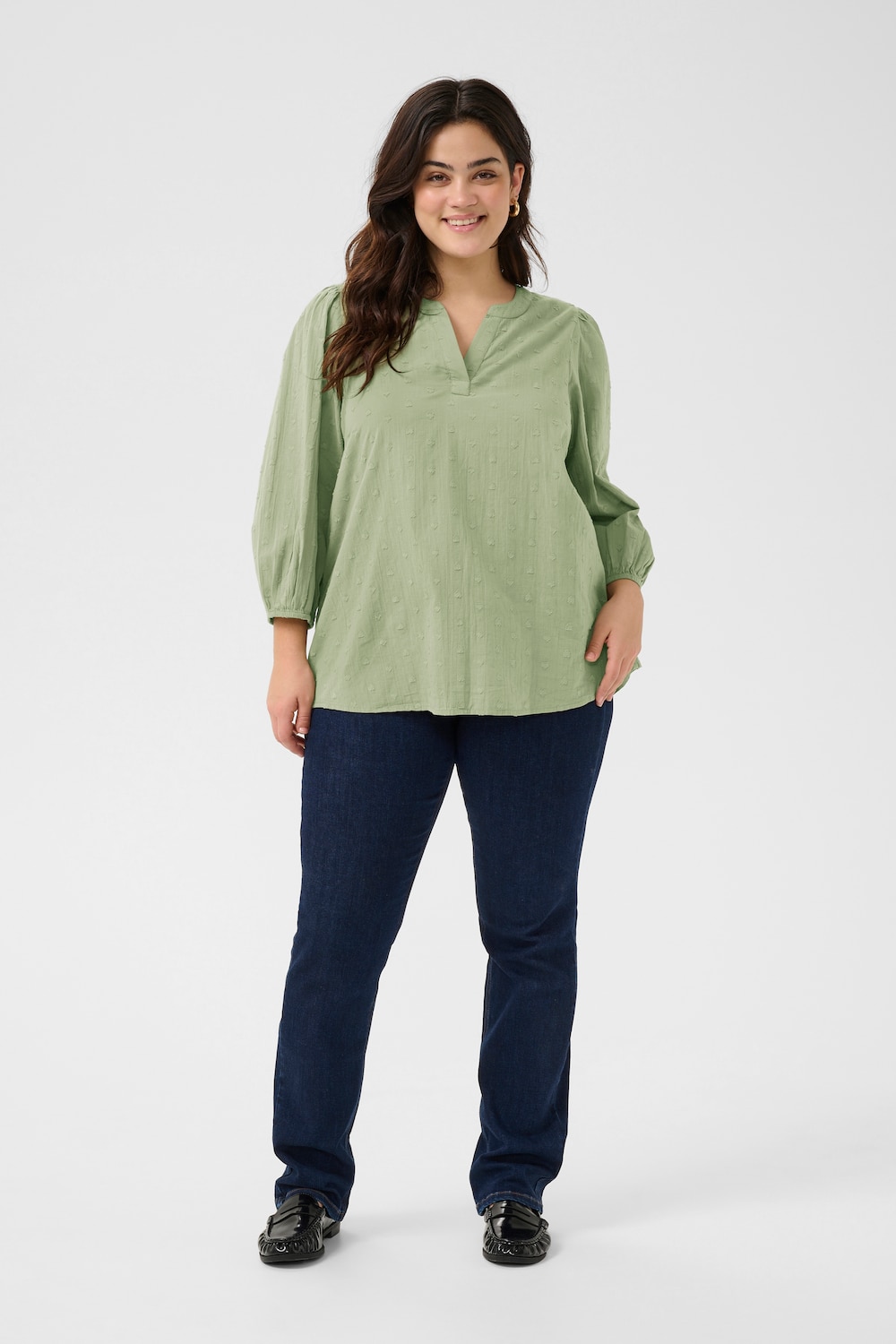 Langarm-Bluse Regular fit