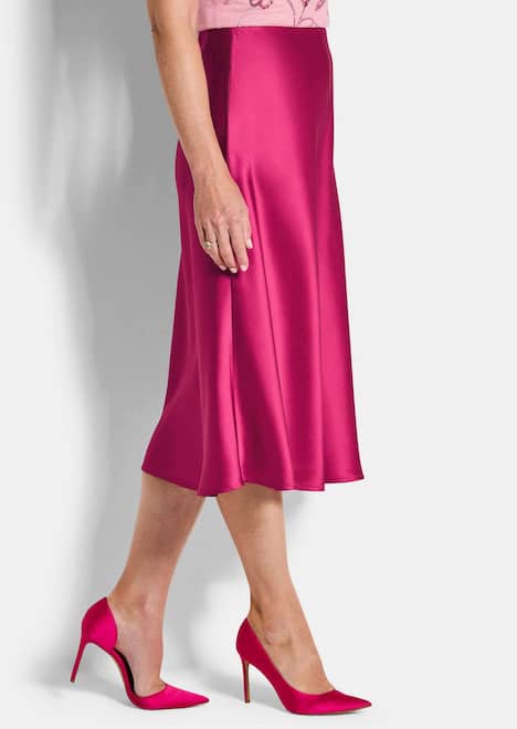 Eleganter Midirock mit Schlupfbund