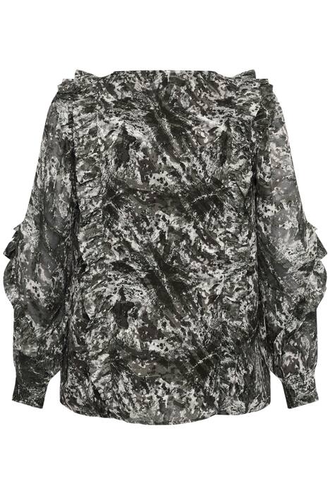 Langarm-Bluse Regular fit