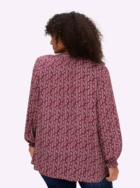 Tunika Langarm Sonstiges Muster Ohne Kragen