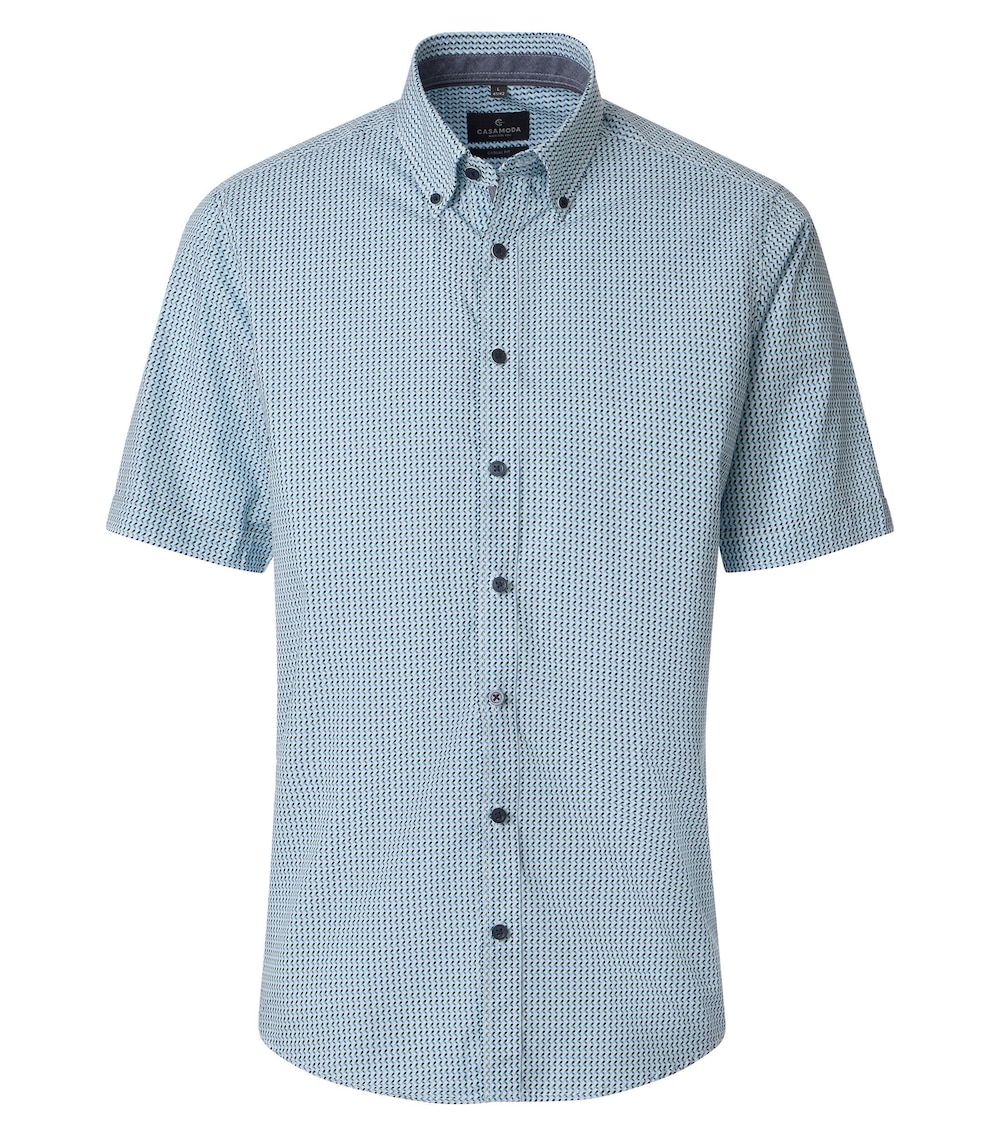 Freizeithemd Kurzarm Print Casual Fit