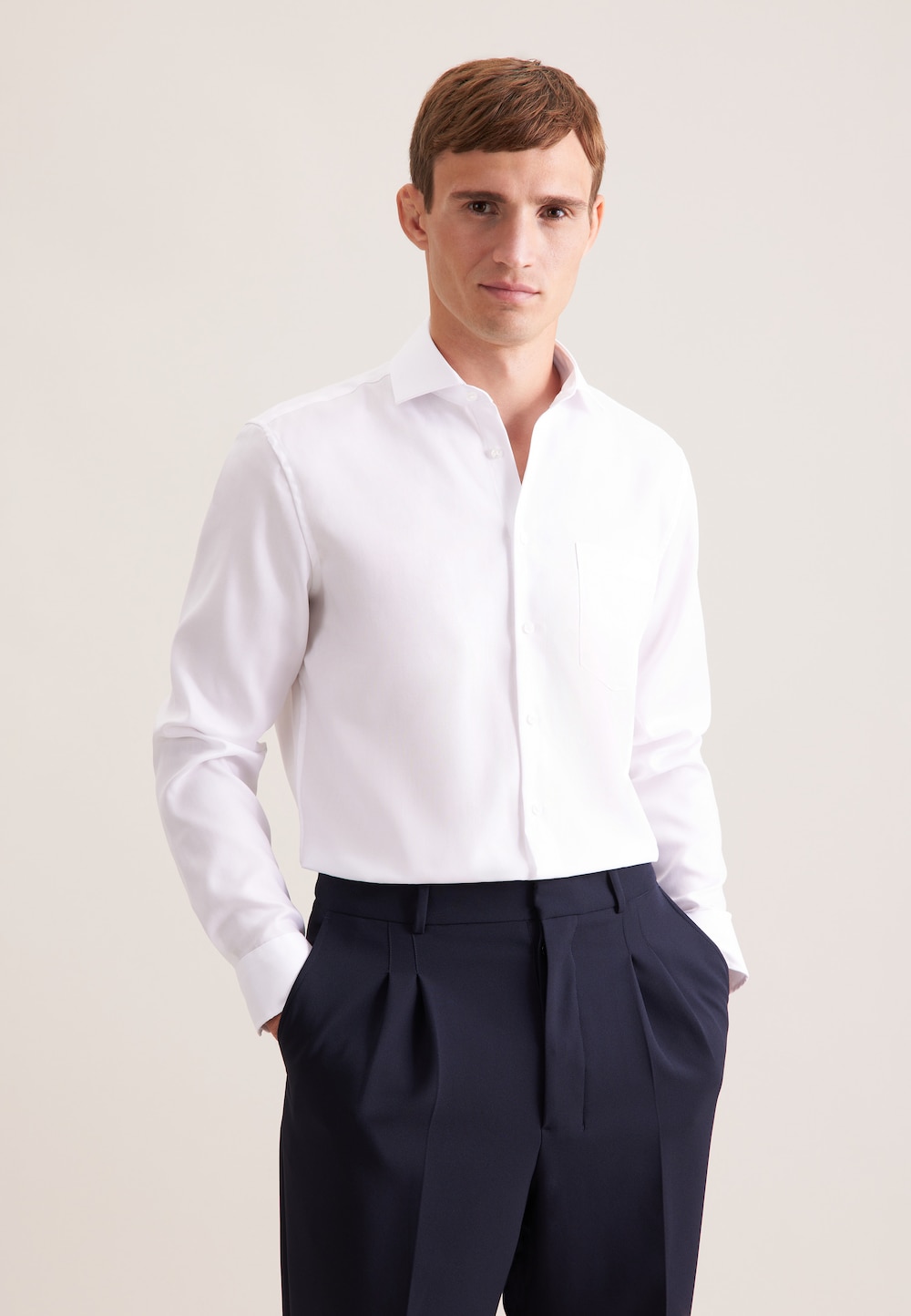 Herren Business Hemd - Uni