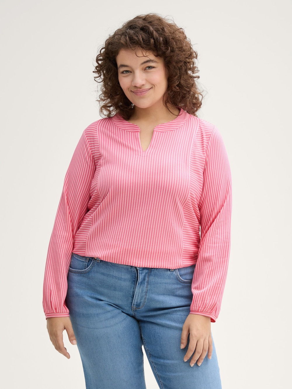 Blusenshirt mit Streifenmuster