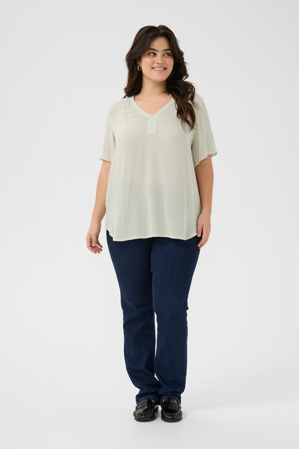 Kurzarm-Bluse Regular fit