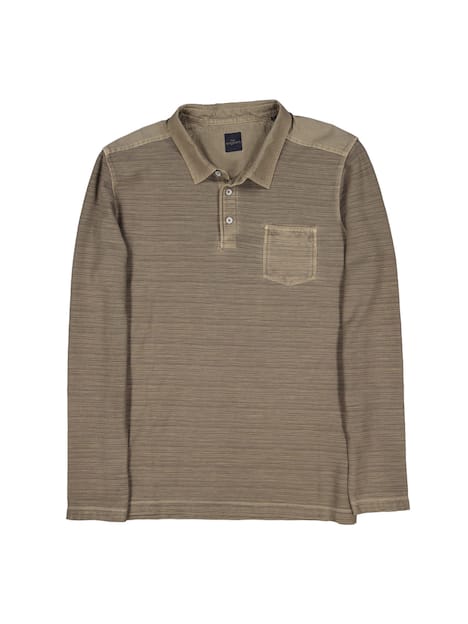 engbers Herren Polo-Shirt meliert , Braun