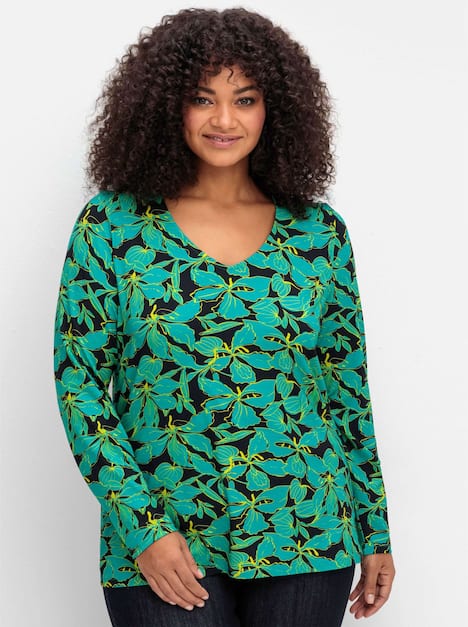 T-Shirt Langarm Print