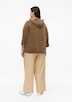 Sweatjacke aus Scuba mit weitem 3/4-Arm