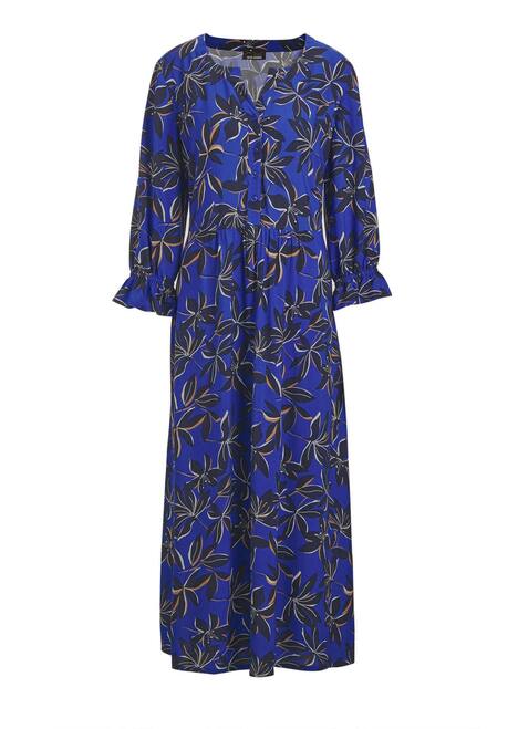 GOLDNER Jurk Jurk in overgooiermodel met een bloemenprint