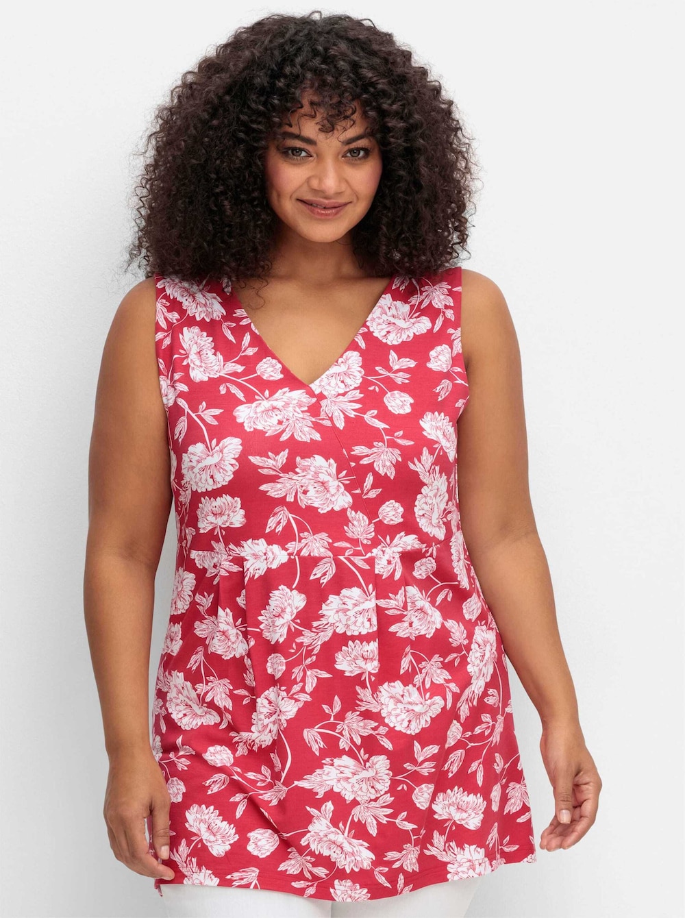 Longtop Ärmellos Blumen